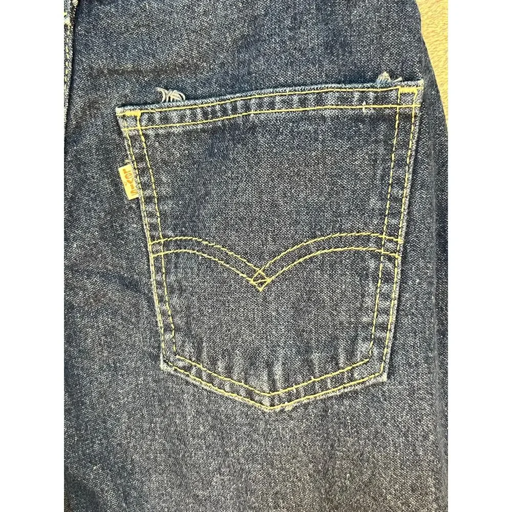 Vintage Levi's Brown Tab Jeans Size 11/26 High Rise Tapered Waist Workwear